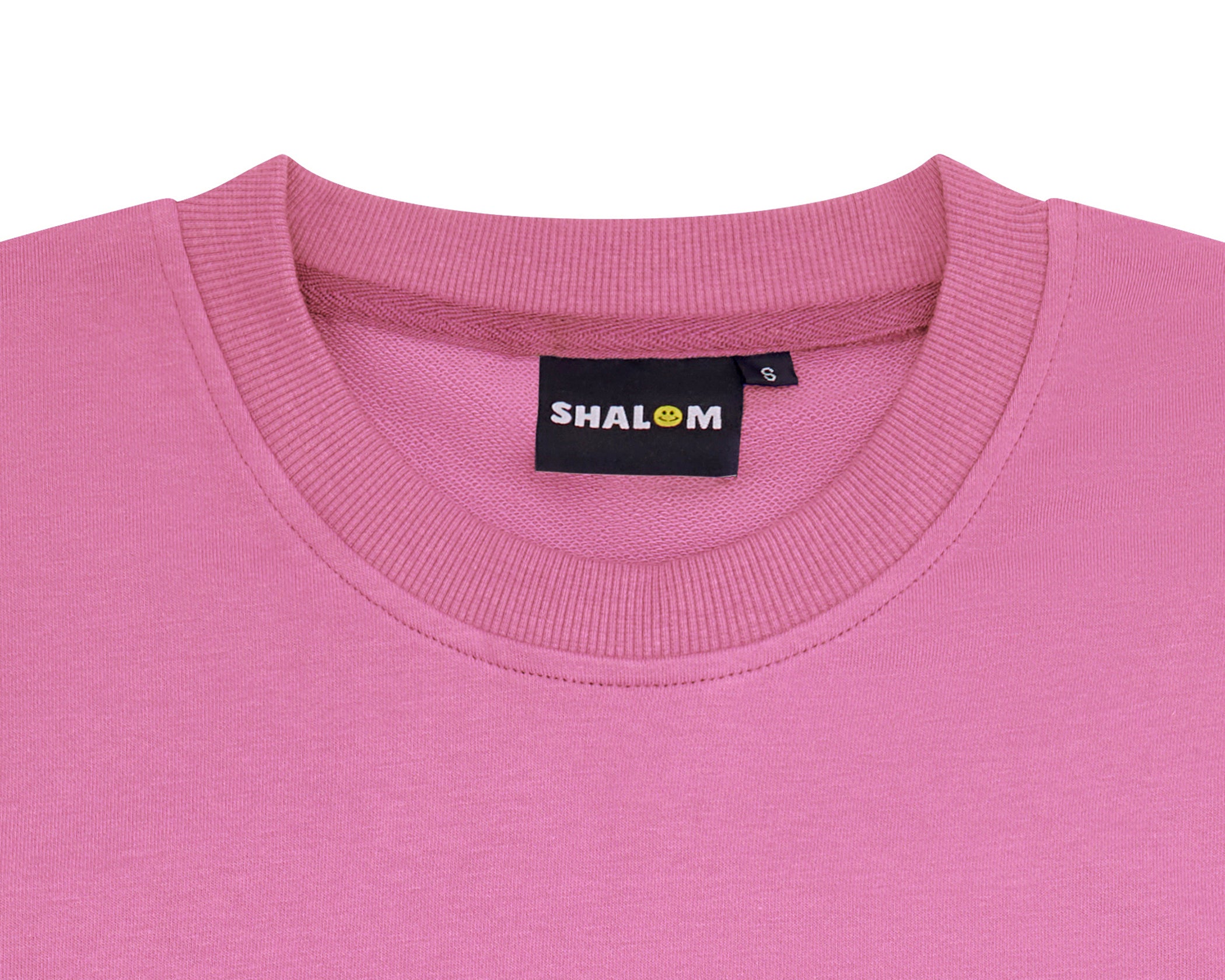 UNISEX SHALOM SWEATER BUBBLEGUM PINK