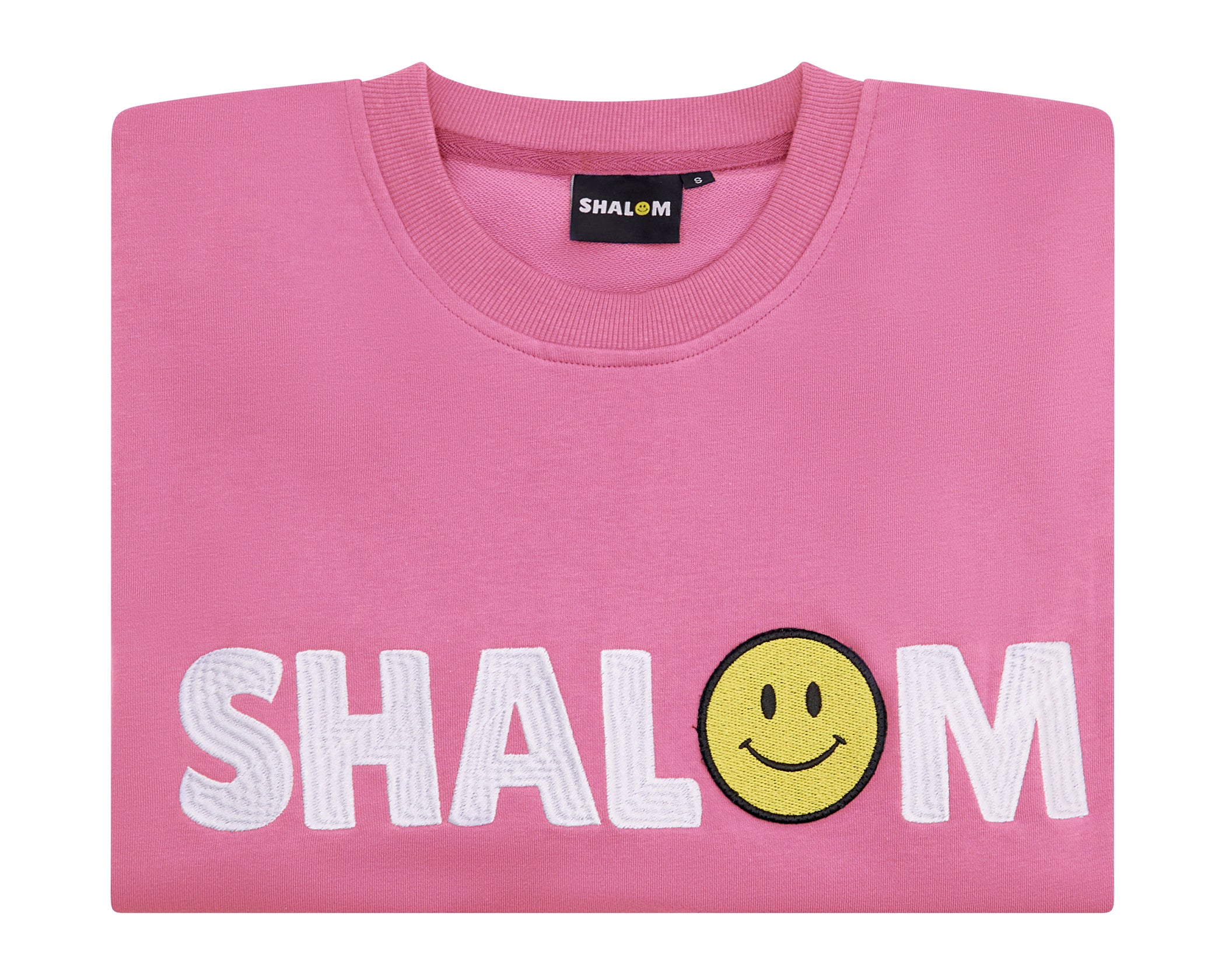 UNISEX SHALOM SWEATER BUBBLEGUM PINK