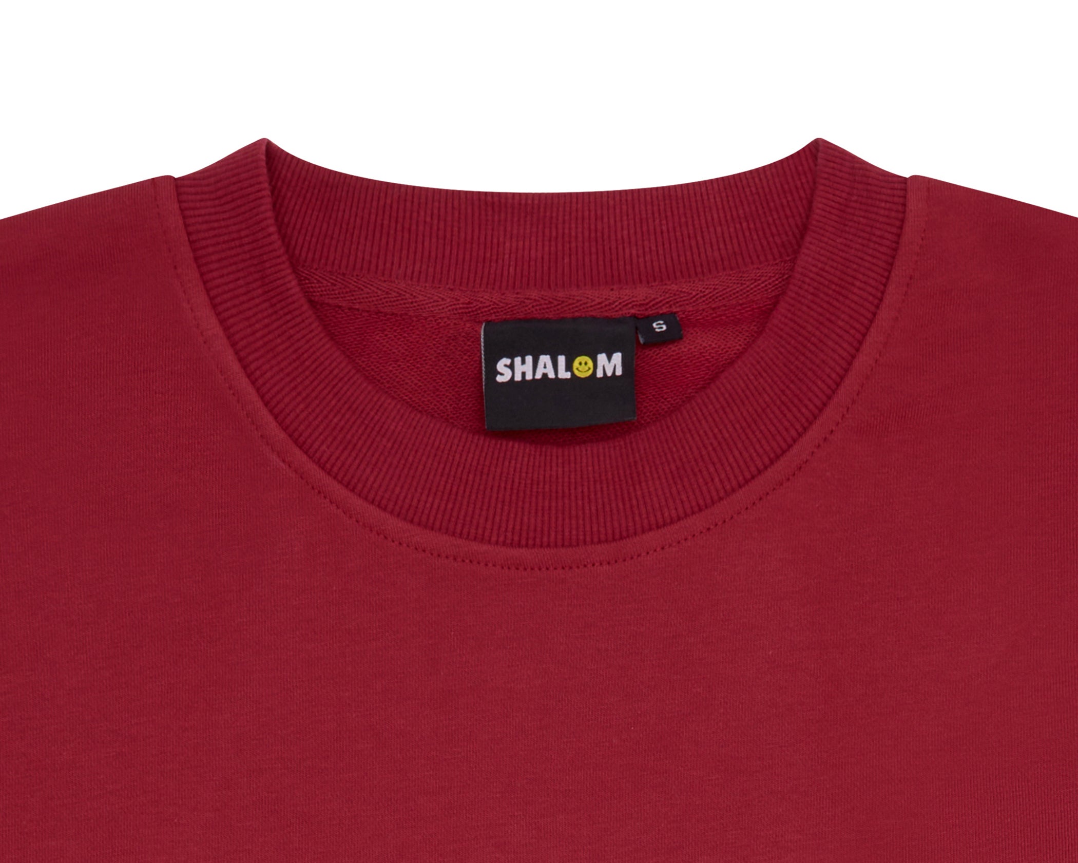 UNISEX SHALOM SWEATER BORDEAUX RED