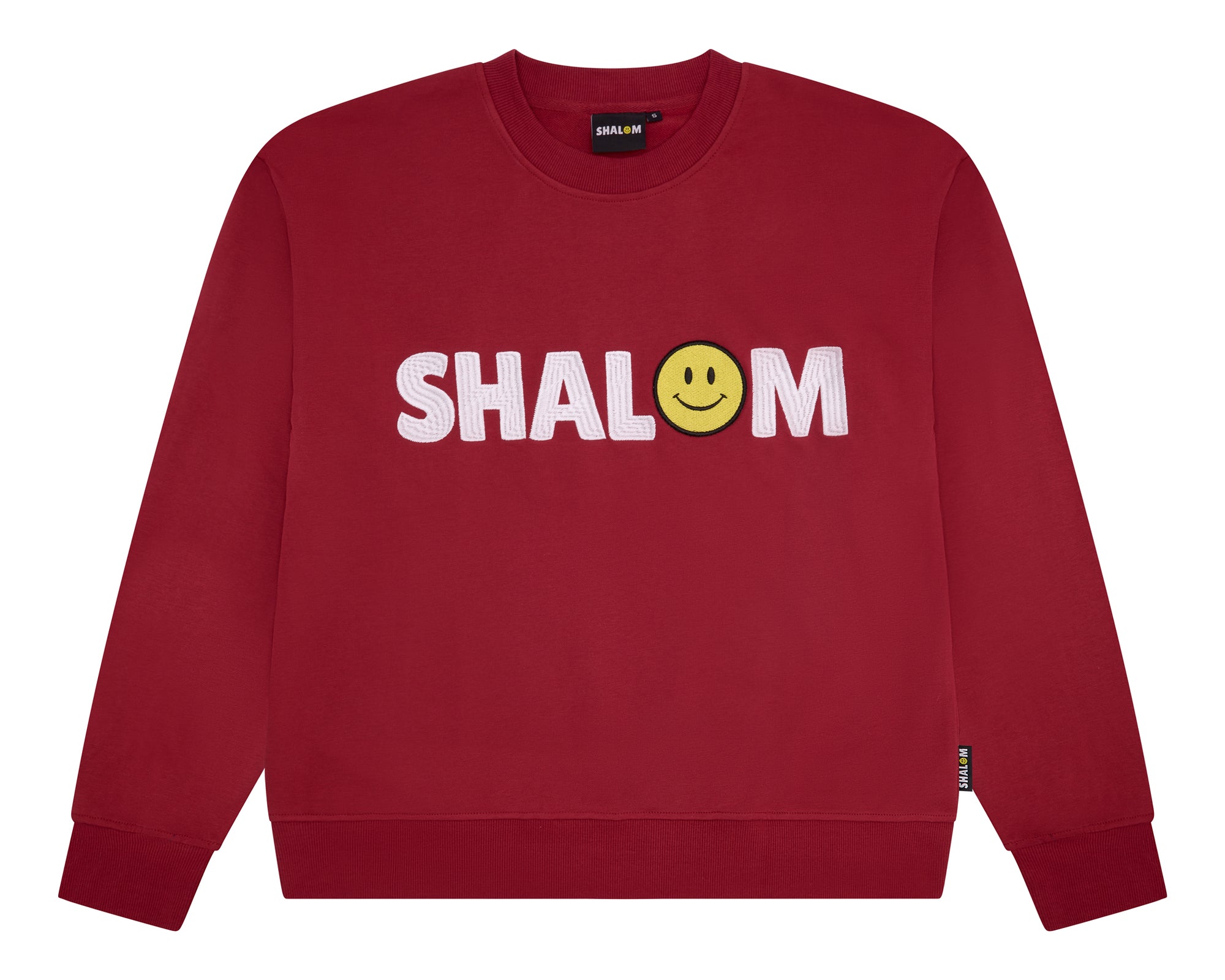 UNISEX SHALOM SWEATER BORDEAUX RED