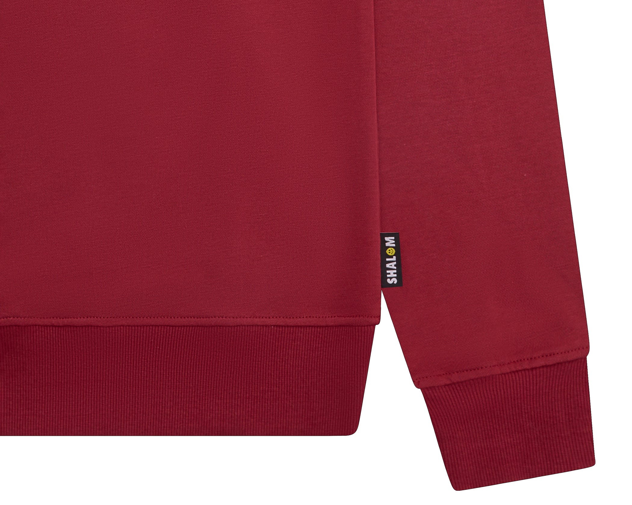 UNISEX SHALOM SWEATER BORDEAUX RED